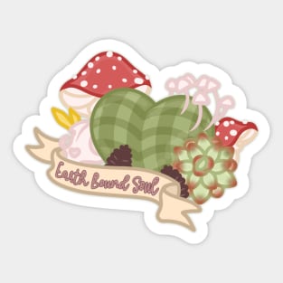 Earth Bound Soul Heart Sticker